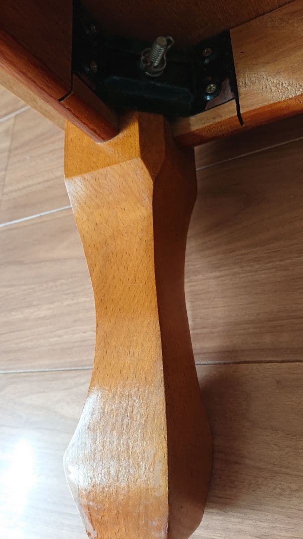 木目調 テーブル / 昭和レトロ   ちゃぶ台   茶色   引き取り1650円