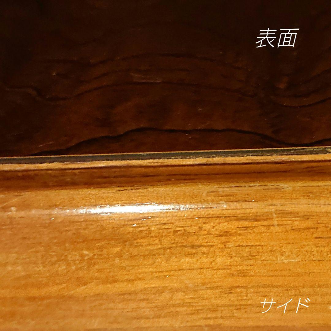 木目調 テーブル / 昭和レトロ   ちゃぶ台   茶色   引き取り1650円