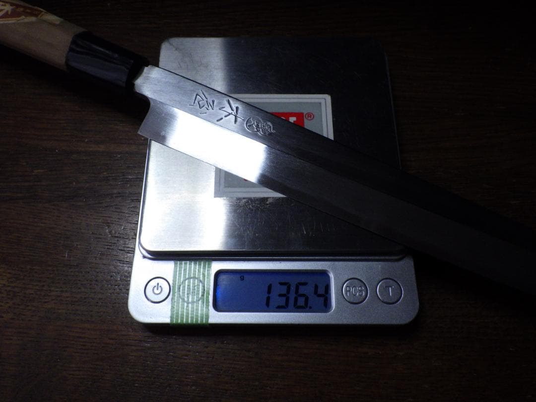 日本橋・木屋/義久/柳刃刺身包丁8寸/㊨研ぎ済み★