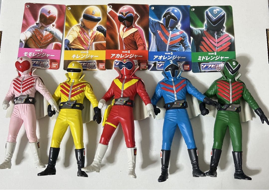 ゴレンジャー ソフビ魂 タグ付き フィギュア5体セット - メルカリ