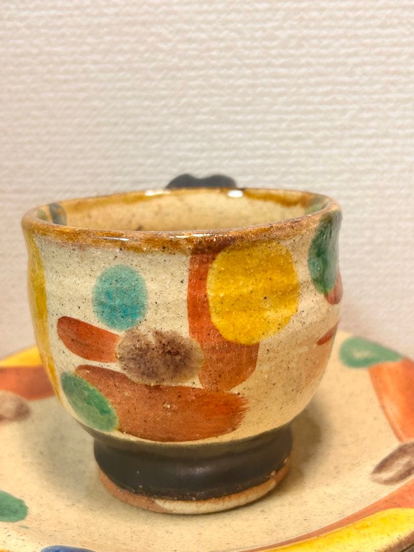 加山晴子 赤絵 カップ&ソーサー 検）壺屋焼 やちむん 民藝 - メルカリ