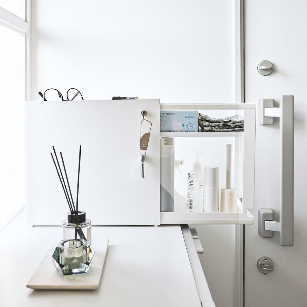 ＊ 調味料ラック 隠せる引き出し収納 タワー tower 山崎実業 1428