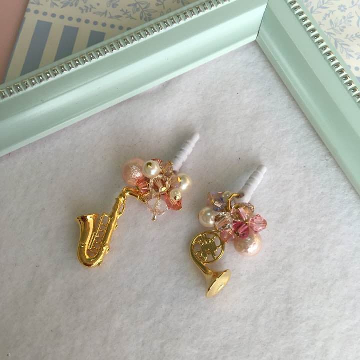 楽器チャームをお好みのアクセサリーに♬