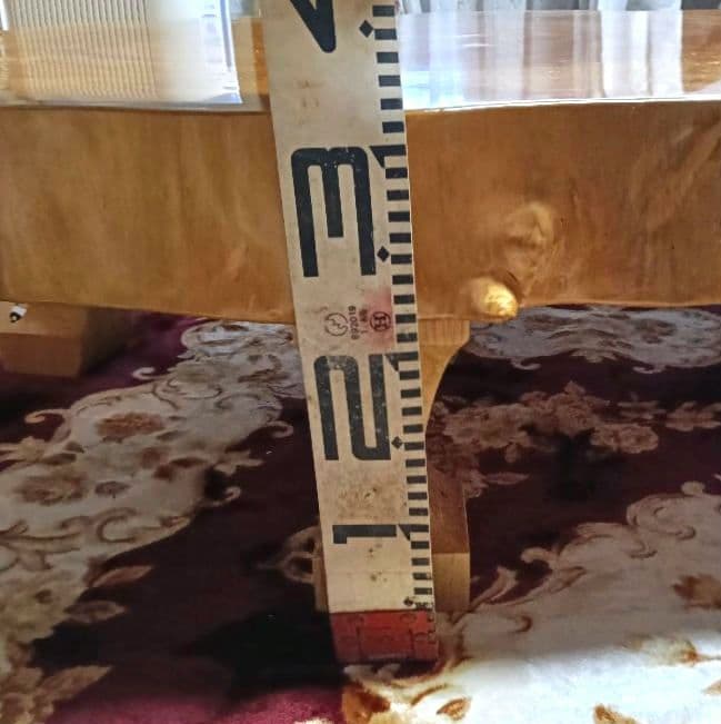 《値下げ》天然 とちの木 1枚板 センターテーブル 約145cm たのメル便