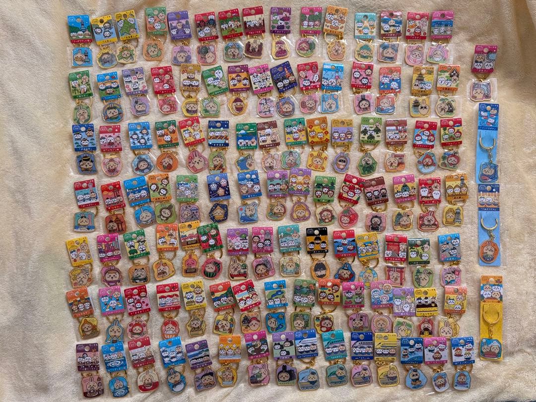 ご当地ちいかわ 地域限定 ダイカットキーホルダー うさぎ 109個セット