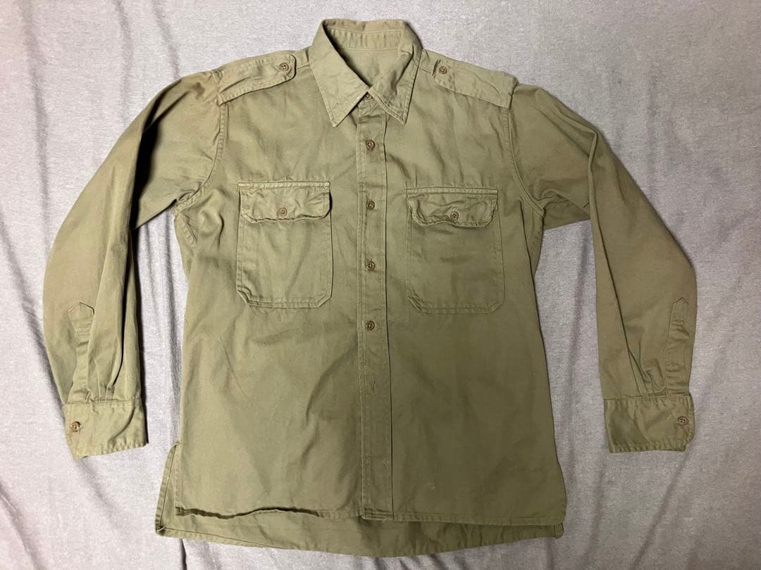 フランス軍 m-47 チノトラウザー ミリタリー シャツ セットアップ