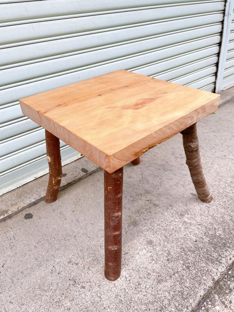 天然槇 マキ 木製ベンチ ウッドスツール インテリア家具