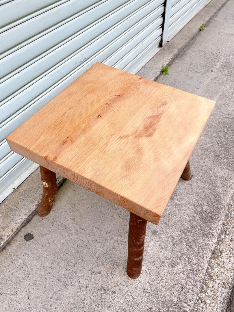 天然槇 マキ 木製ベンチ ウッドスツール インテリア家具