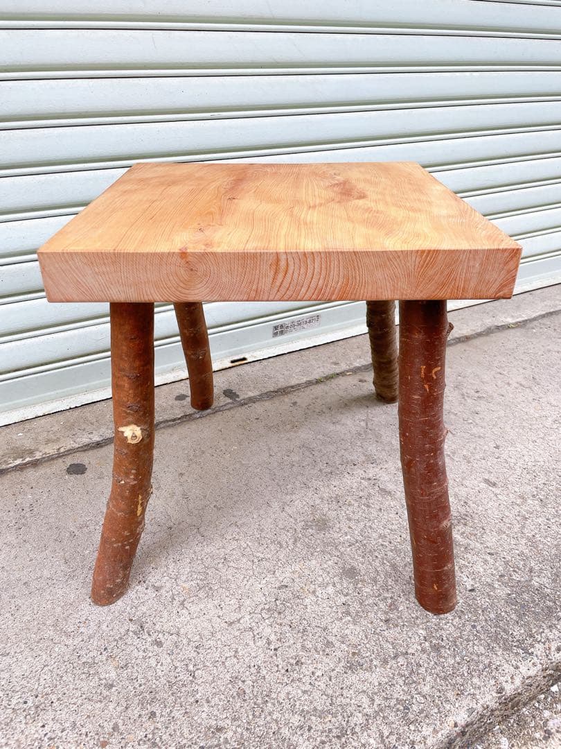 天然槇 マキ 木製ベンチ ウッドスツール インテリア家具
