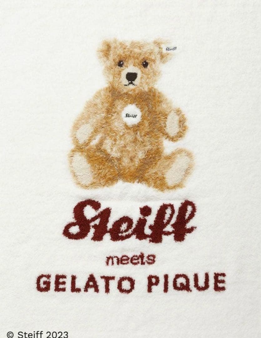 【美品】gelato pique【Steiff】パウダージャガードブランケット