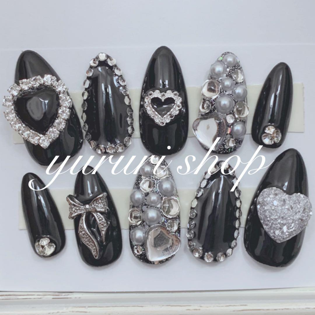 ネイルチップオーダー 量産型地雷系ジャニ推し韓国うるうる清楚 - メルカリ