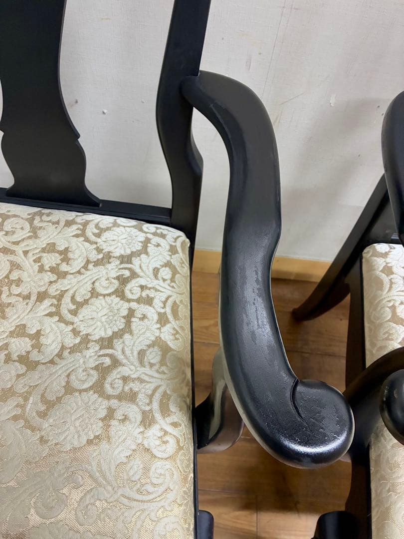 管407☆センチュリーファニチャー☆クイーンアン様式☆アームチェアー2