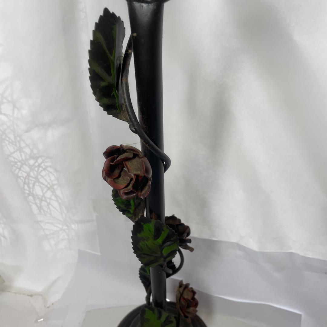 スタンド型灰皿 花と葉のデザイン　昭和レトロ　アンティーク