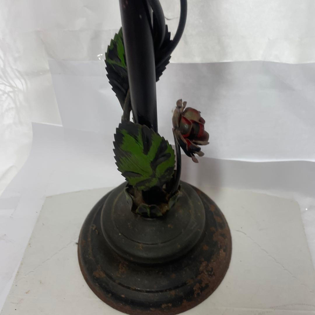 スタンド型灰皿 花と葉のデザイン　昭和レトロ　アンティーク