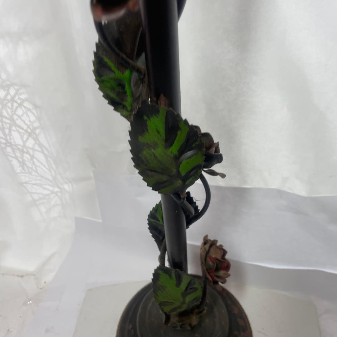 スタンド型灰皿 花と葉のデザイン　昭和レトロ　アンティーク