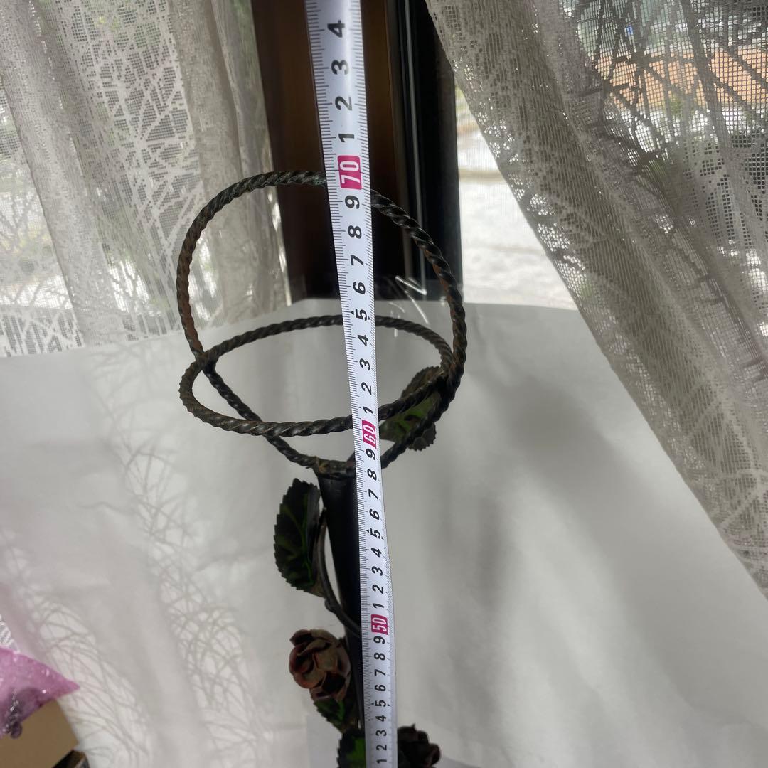 スタンド型灰皿 花と葉のデザイン　昭和レトロ　アンティーク