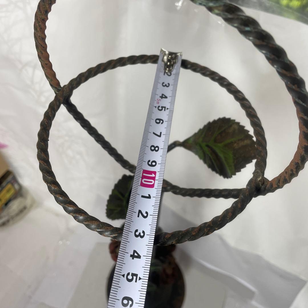 スタンド型灰皿 花と葉のデザイン　昭和レトロ　アンティーク