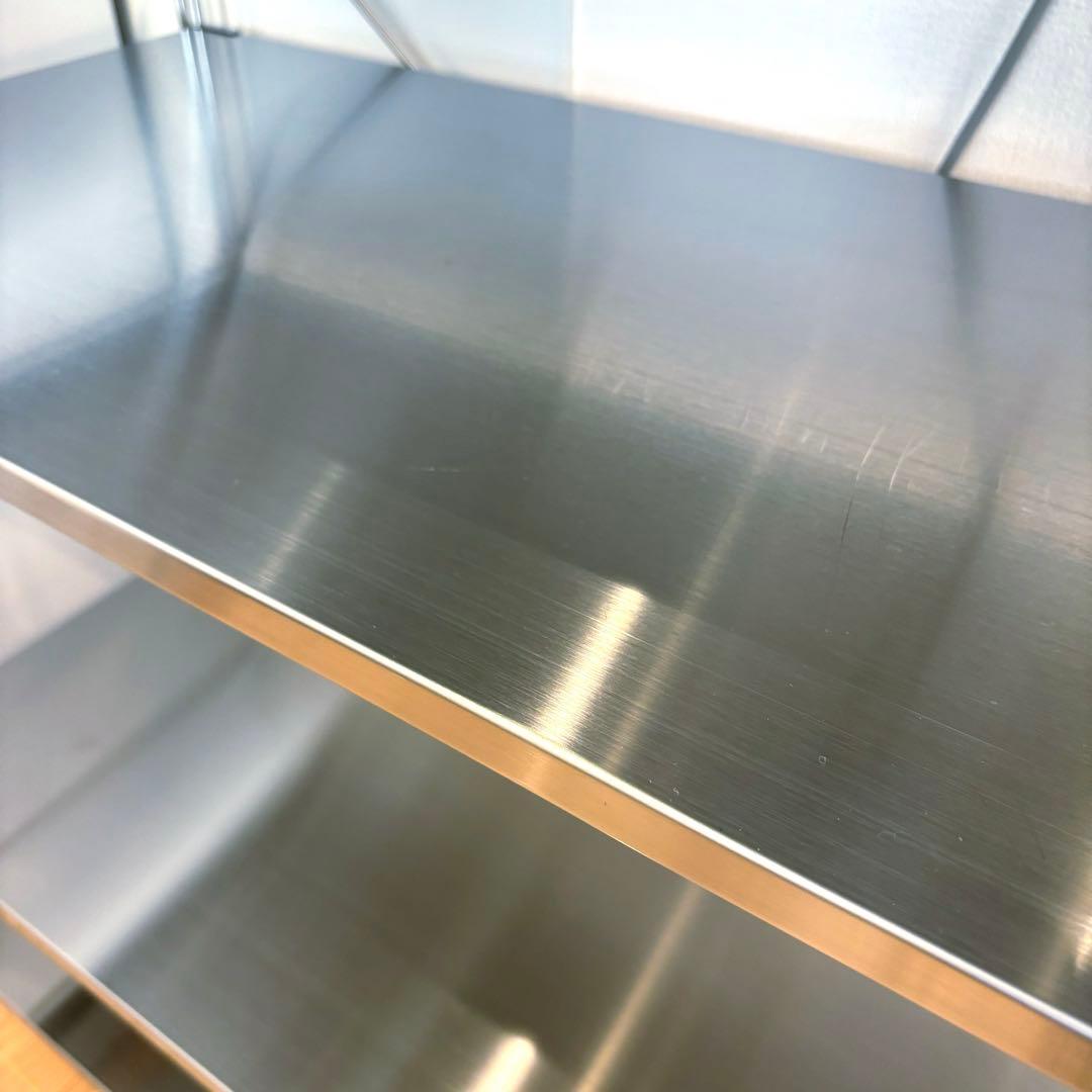 【美品】無印良品 ステンレスユニットシェルフ ステンレス天板 84cm 4段