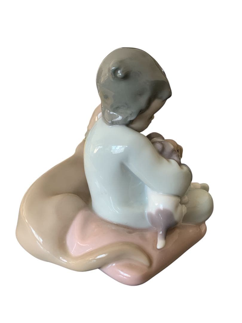 リヤドロ 少年と犬たち 置物 LLADRO(型番:5456)廃盤レア商品