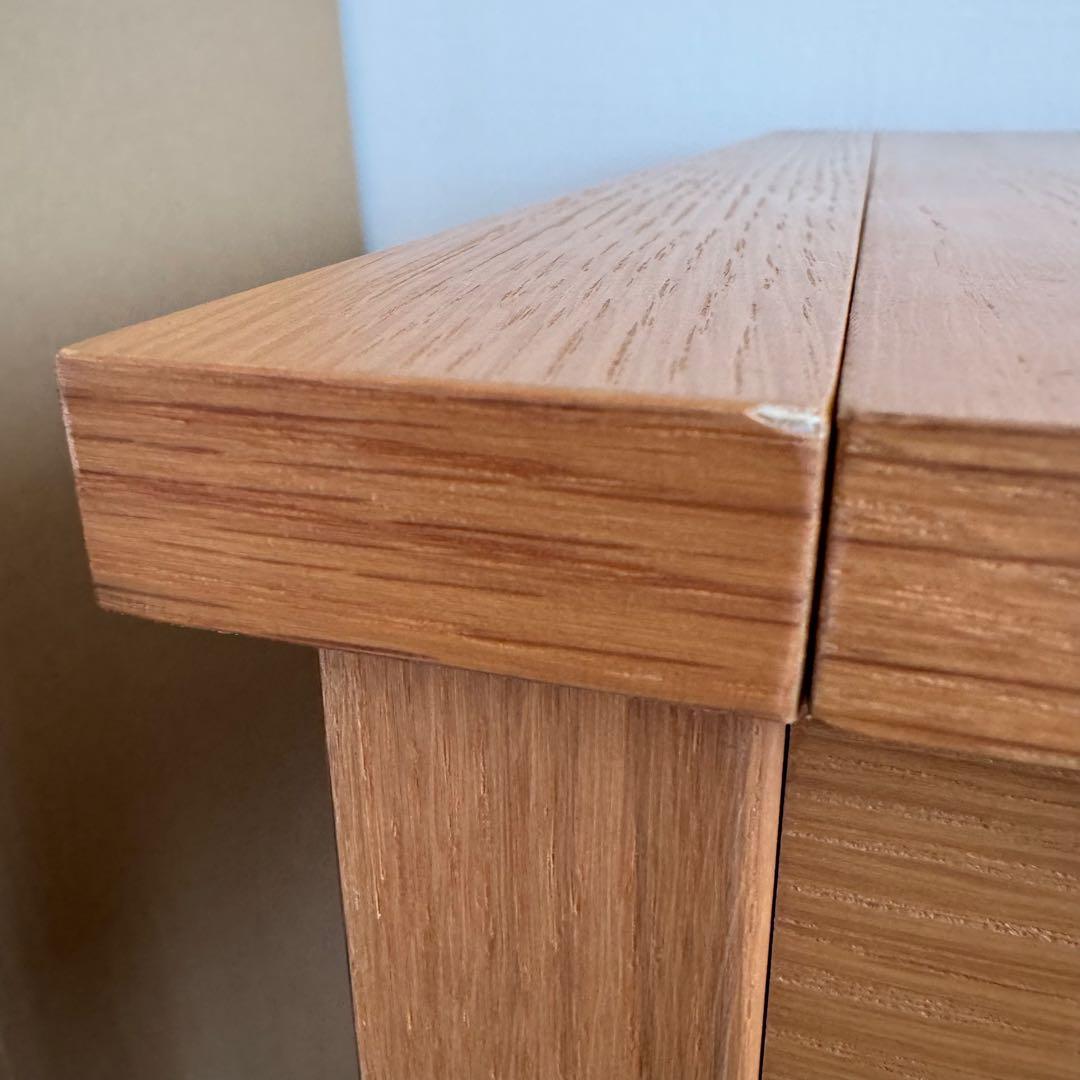 無印良品 コンパクトドレッサー 木製 オーク材 完成品 本体のみ