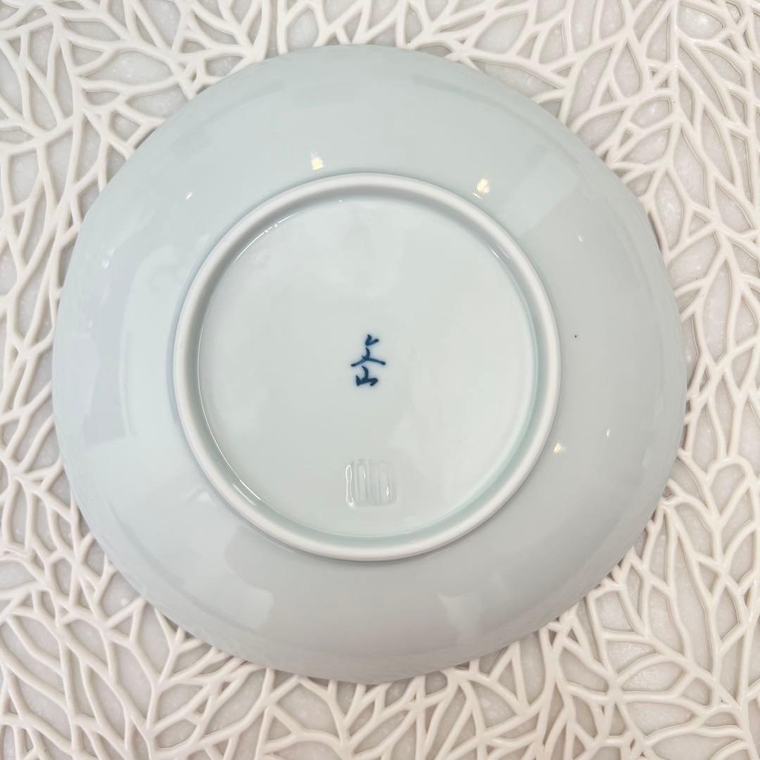 《5枚セット》　プラチナ牡丹　文山窯　有田焼　取り分け皿　ケーキ皿