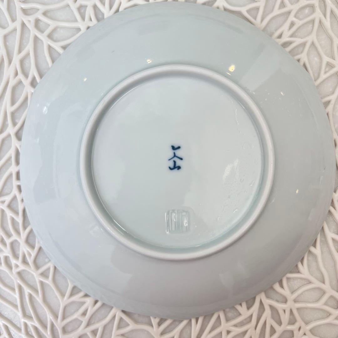 《5枚セット》　プラチナ牡丹　文山窯　有田焼　取り分け皿　ケーキ皿