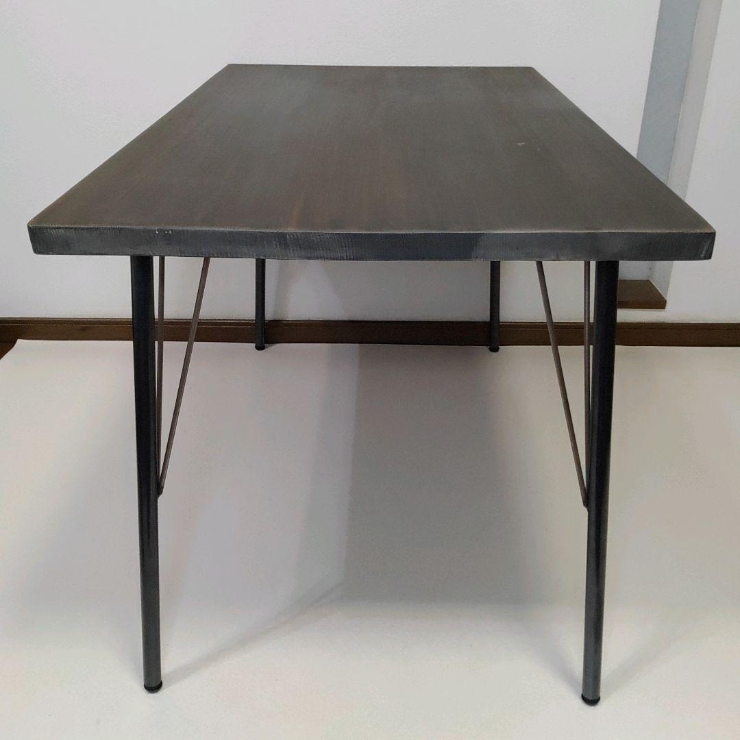 ナチュラル ウッド & アイアン レッグ ソファテーブル 高さ61cm 送料無料