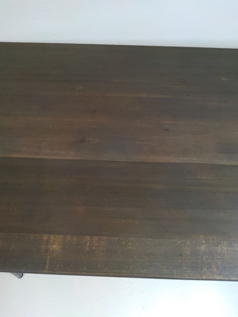 ナチュラル ウッド & アイアン レッグ ソファテーブル 高さ61cm 送料無料