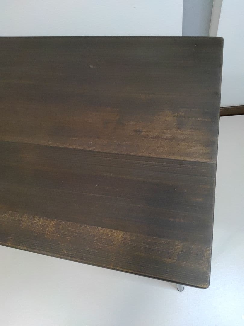 ナチュラル ウッド & アイアン レッグ ソファテーブル 高さ61cm 送料無料