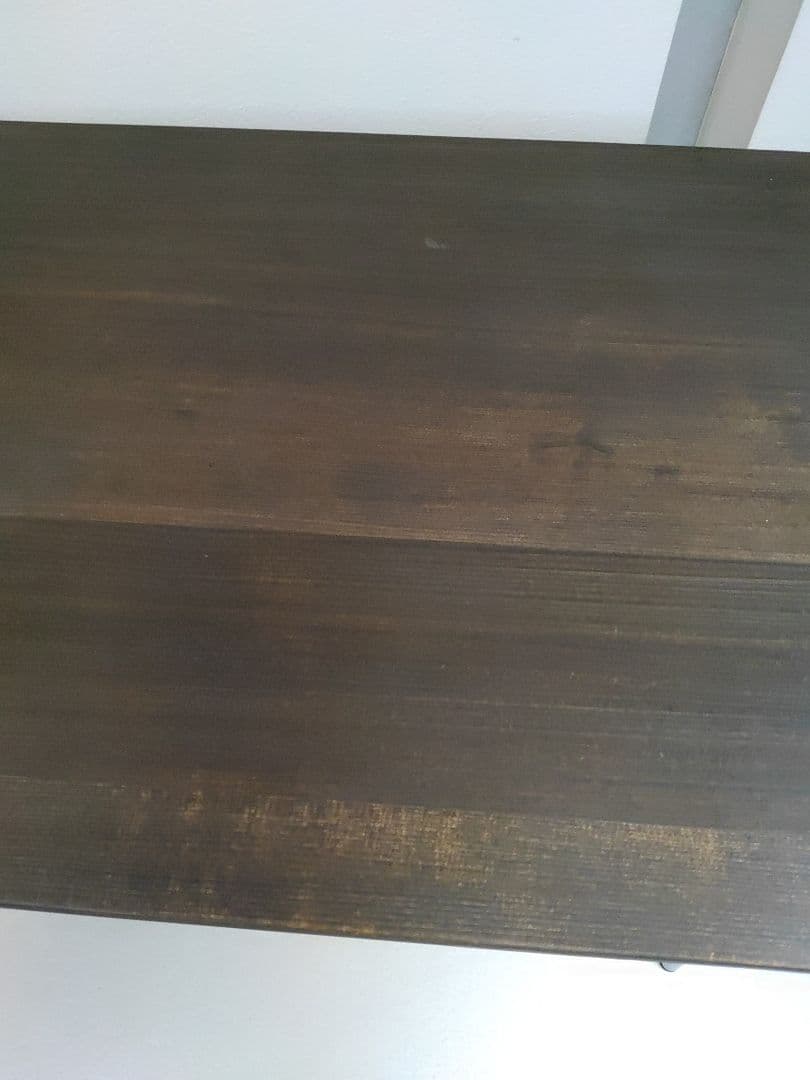 ナチュラル ウッド & アイアン レッグ ソファテーブル 高さ61cm 送料無料