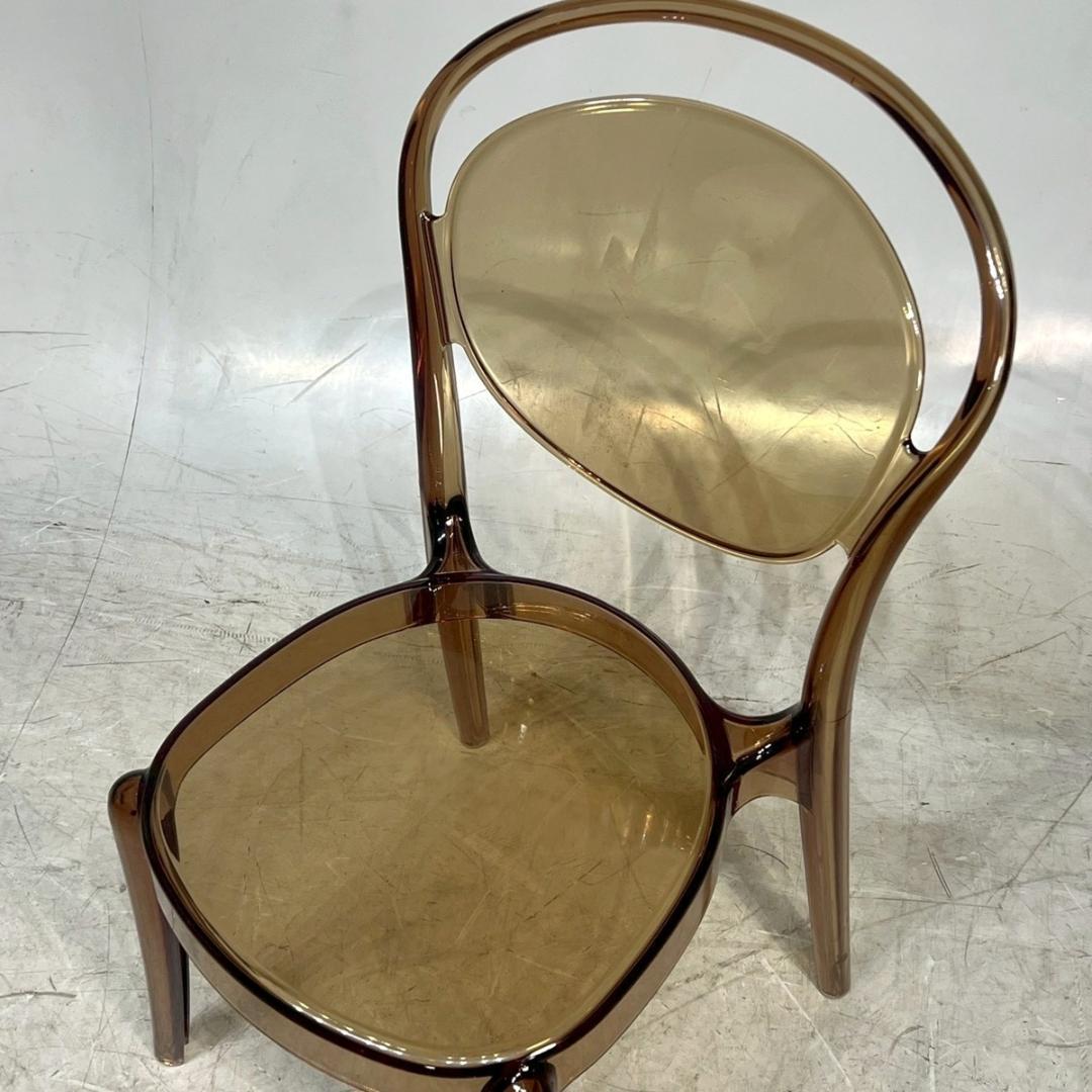 Calligaris カリガリス パリジェンヌ チェア透明 アンバー モダン