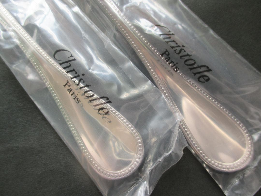 みにょん★未開封品☆高級銀器クリストフルシルバー銀P　ケーキフォーク2本