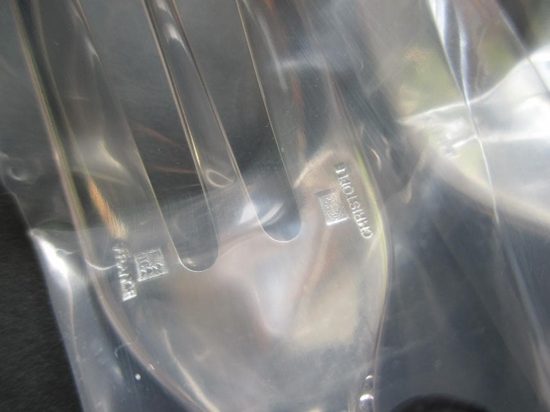 みにょん★未開封品☆高級銀器クリストフルシルバー銀P　ケーキフォーク2本