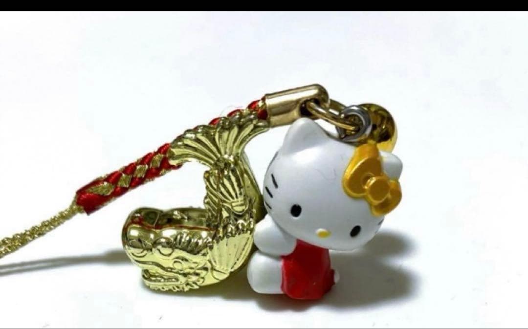 金運ハローキティ 金のシャチホコ 名古屋城限定ストラップ ご当地