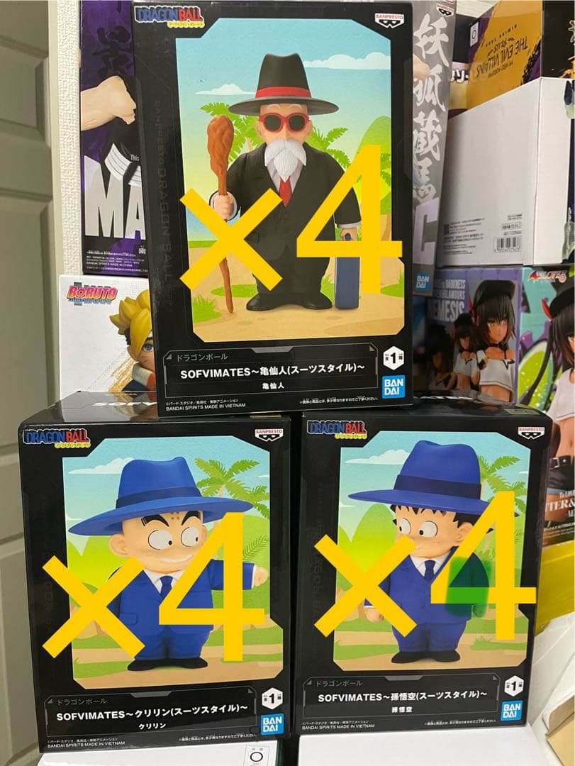 ドラゴンボール SOFVIMATES 孫悟空　クリリン　亀仙人　スーツスタイル ドラゴンボール SOFVIMATES スーツスタイル 亀仙人 クリリン 孫悟空