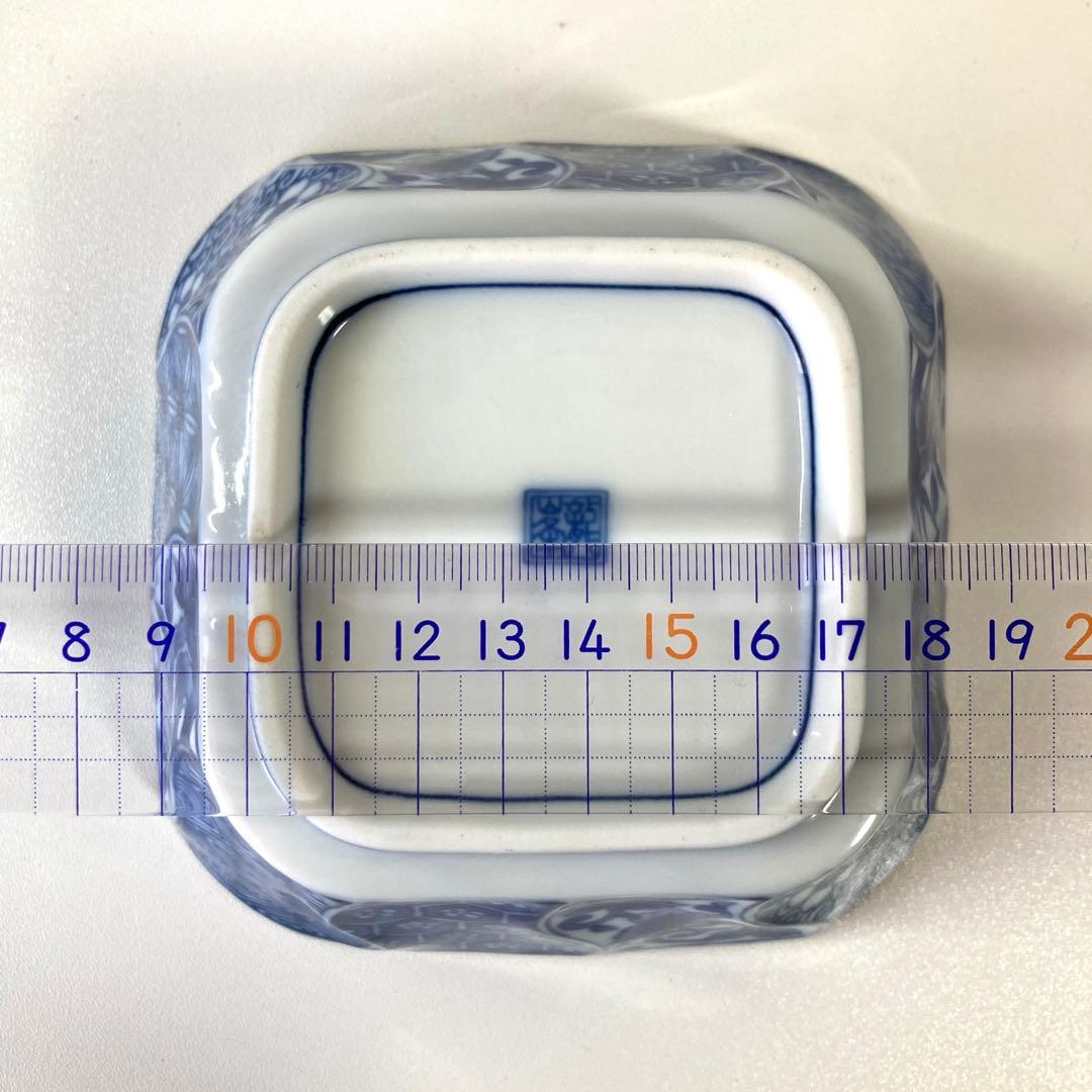 美濃焼 龍峰窯 ねじり祥瑞 角小鉢揃 十客セット