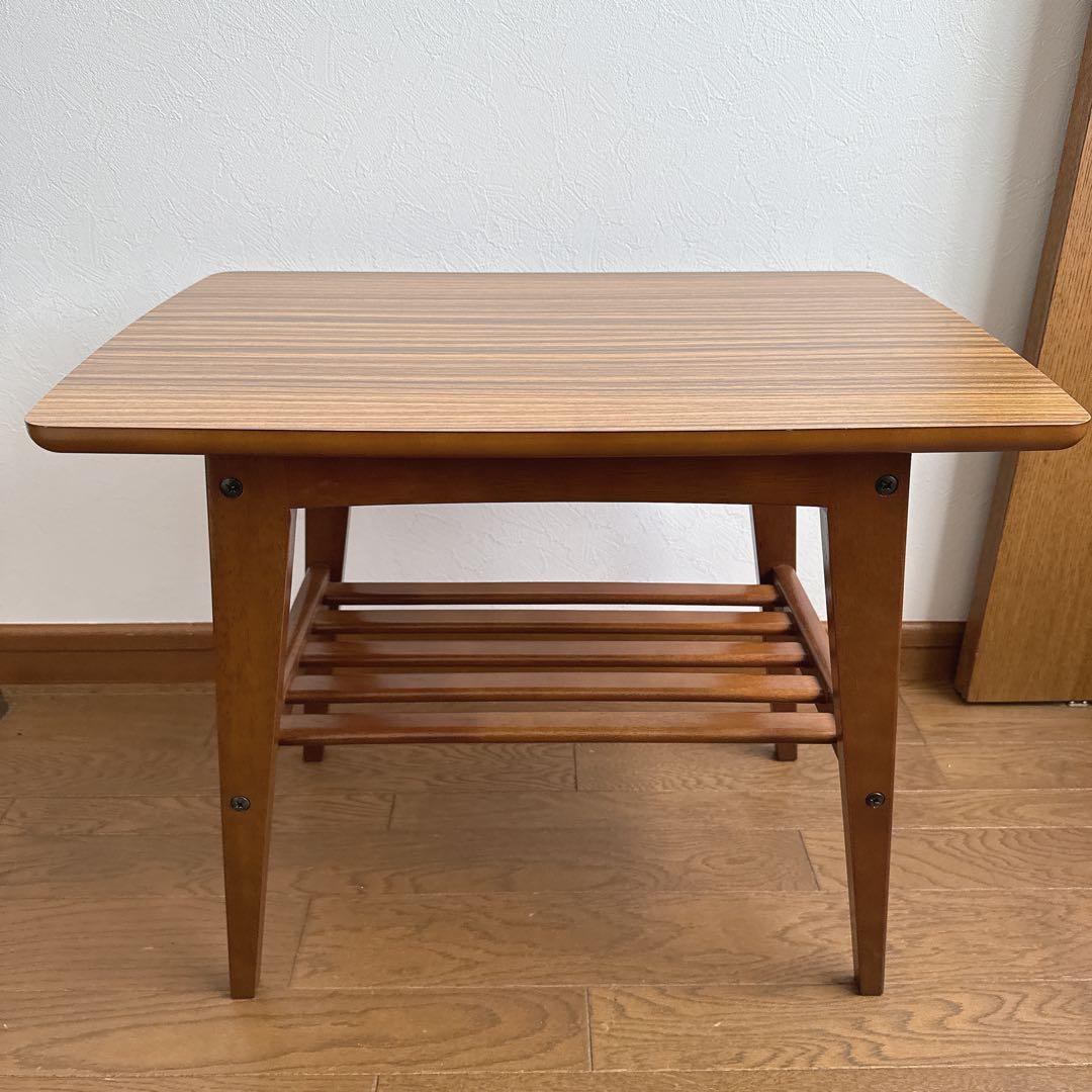 カリモク60　リビングテーブル　小　ウォールナット　サイドテーブル　ローテーブル