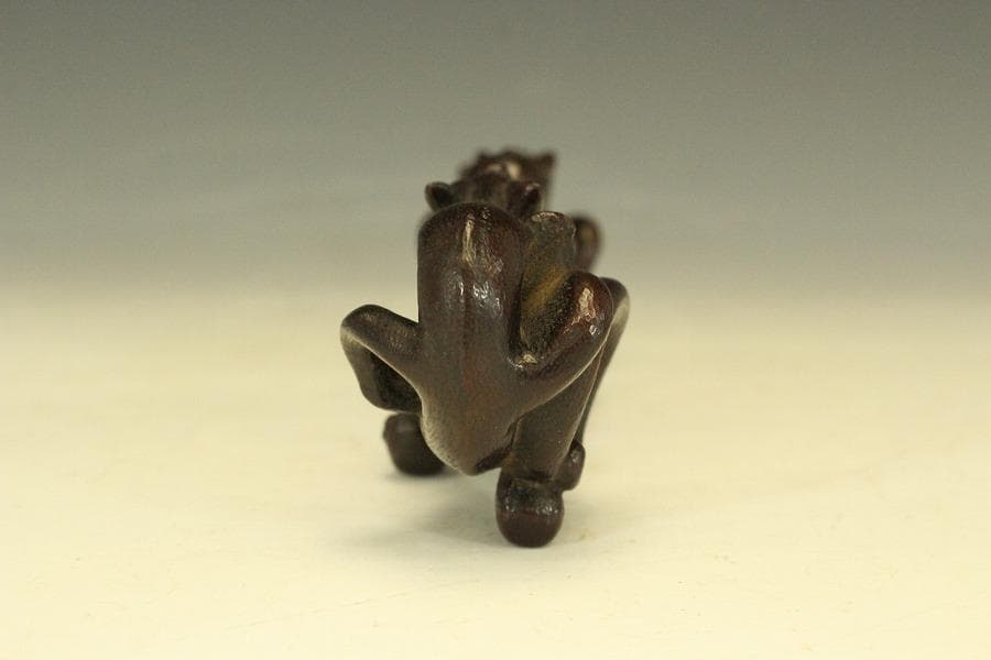 中国美術 竹根 刻 双龍 筆架 文房具(HA384) - メルカリ