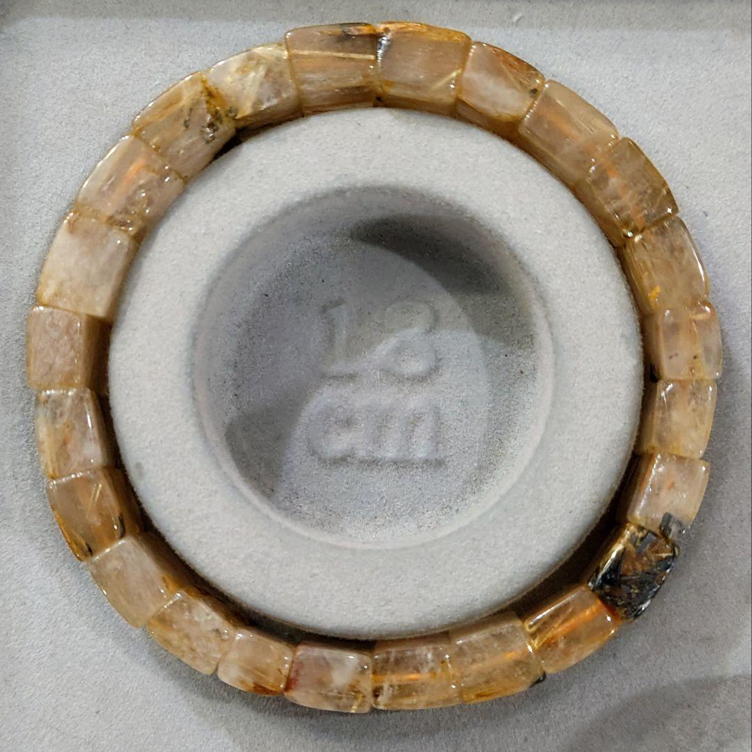 ★太陽放射ルチル バングル ブレスレット②(SA～SA+)