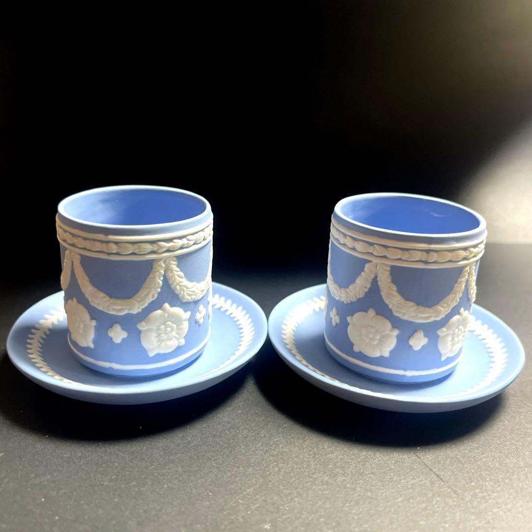 ウェッジウッド　オーナメント　ティーカップ　ジャスパー　２個セット