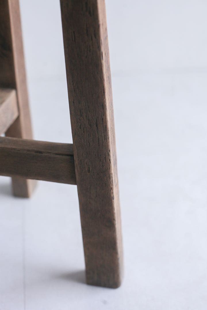 ハイスツール　花台　展示台　無垢材　古家具　カウンターチェア