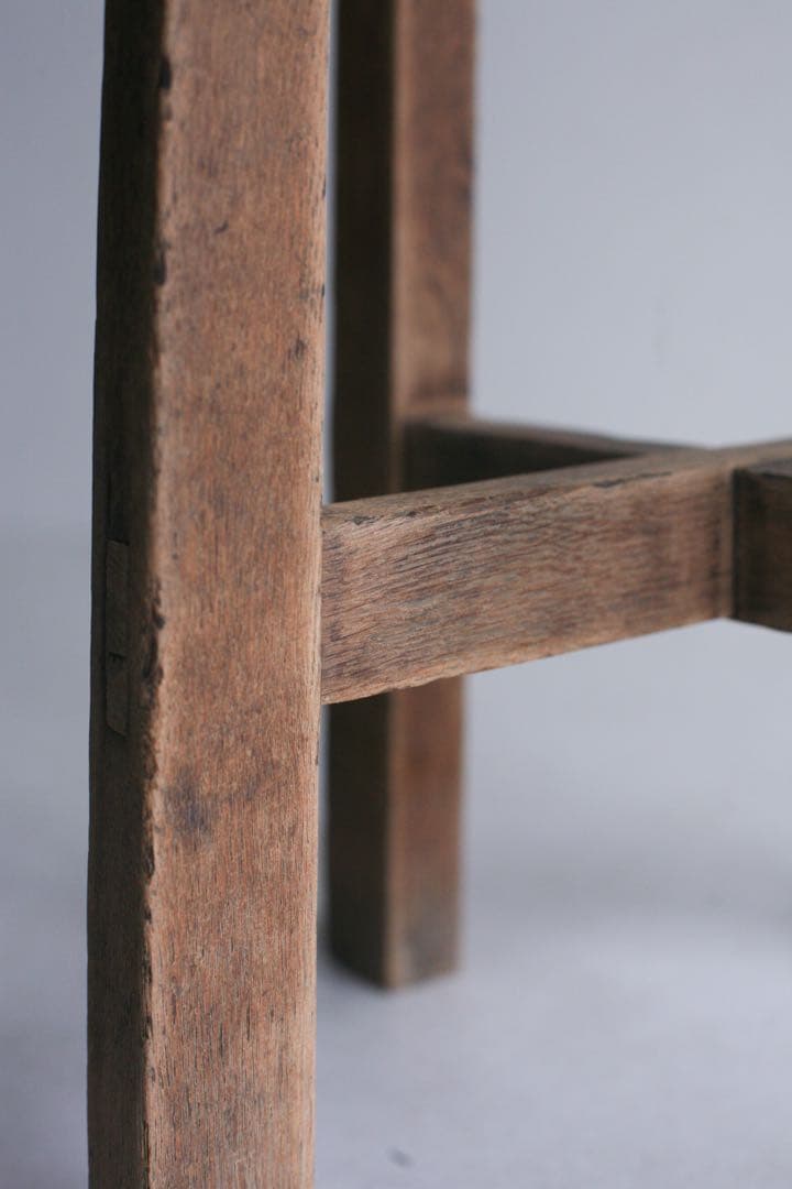 ハイスツール　花台　展示台　無垢材　古家具　カウンターチェア