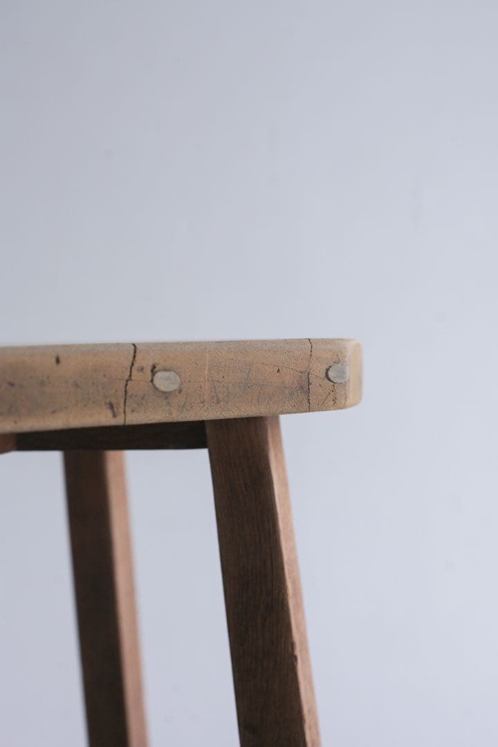 ハイスツール　花台　展示台　無垢材　古家具　カウンターチェア