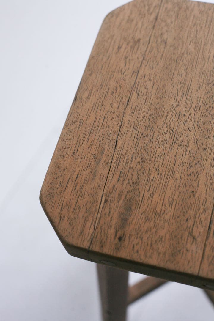 ハイスツール　花台　展示台　無垢材　古家具　カウンターチェア