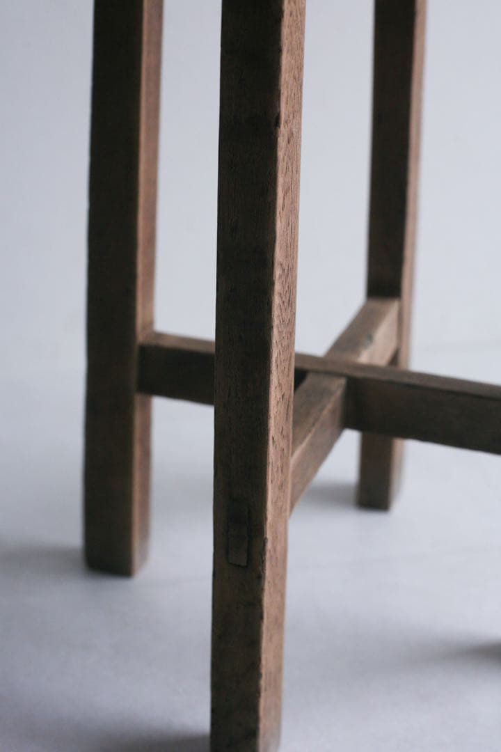 ハイスツール　花台　展示台　無垢材　古家具　カウンターチェア