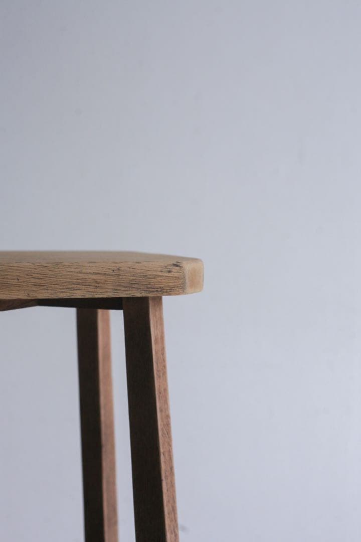 ハイスツール　花台　展示台　無垢材　古家具　カウンターチェア
