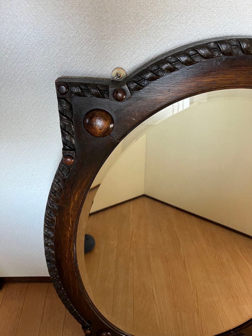 イギリスアンティーク 英国  ウォールミラー 鏡 壁掛け