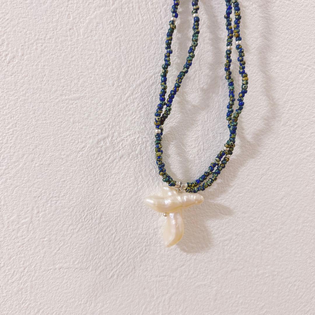 no.406／a´moureveビーズネックレス ハンドメイド