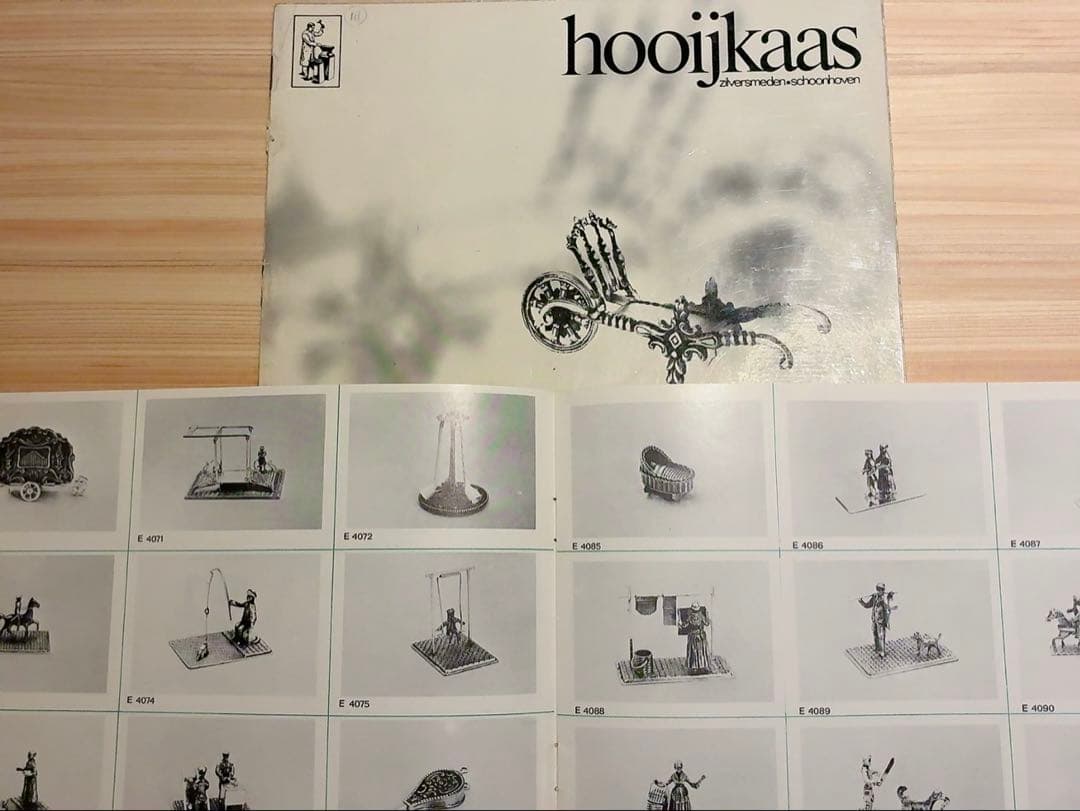 オランダHooijkaas社製、純銀835S『ミニチュア・牛乳搾り