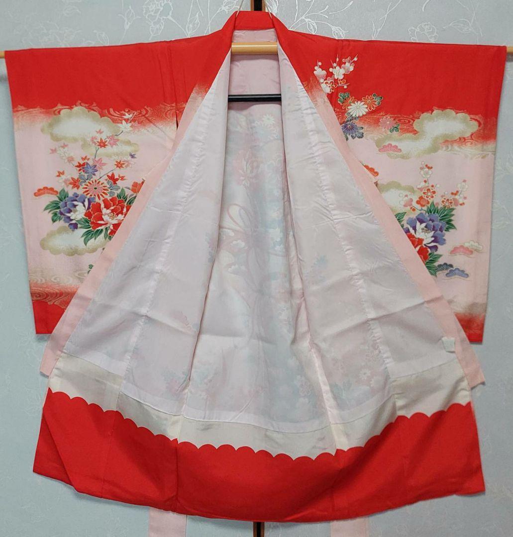 NA140アンティーク子供着物七五三正絹着丈96センチ裄丈46センチ綺麗です
